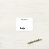 Chinook Heerhubschrauber Cartoon Illustration Post-it Klebezettel (Auf Schreibtisch)