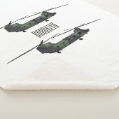 Chinook Heerhubschrauber Cartoon Illustration Sherpadecke (3/4)
