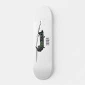 Chinook Heerhubschrauber Cartoon Illustration Skateboard (Vorne)