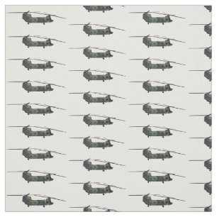Chinook Heerhubschrauber Cartoon Illustration Stoff