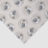 Chinook Helicopter Ohrenmalerei Original Hundkunst Seidenpapier (Ausschnitt)