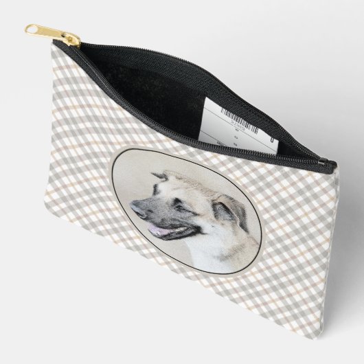 Chinook Helicopter Ohrenmalerei Original Hundkunst Zubehörtasche (Offen)