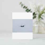 Chinook Helicopter Postkarte (Stehend Vorderseite)