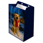 Chinook Holiday Card Mittlere Geschenktüte (Rückseite Schrägansicht)