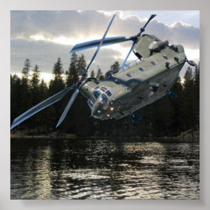 CHINOOK-HUBSCHRAUBER POSTER