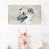 Chinook (Hubschrauberohren) Malerei - Hundekunst Banner (Insitu)