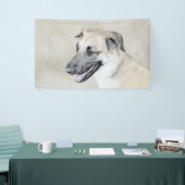 Chinook (Hubschrauberohren) Malerei - Hundekunst Banner (Messeveranstaltung)