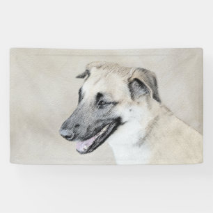 Chinook (Hubschrauberohren) Malerei - Hundekunst Banner