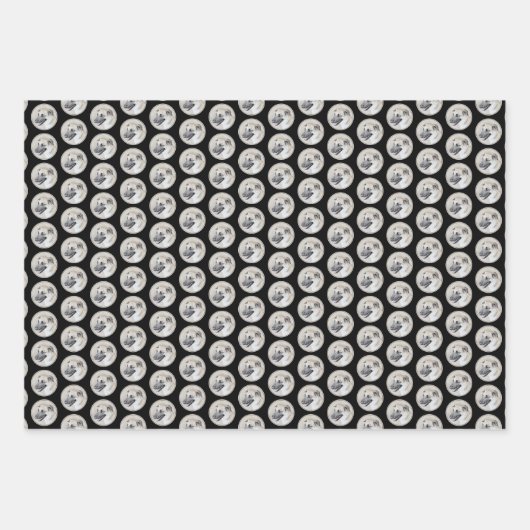 Chinook (Hubschrauberohren) Malerei - Hundekunst Geschenkpapier Set (Vorderseite 3)