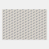 Chinook (Hubschrauberohren) Malerei - Hundekunst Geschenkpapier Set (Vorderseite)