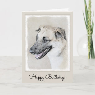 Chinook (Hubschrauberohren) Malerei - Hundekunst Karte