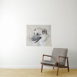 Chinook (Hubschrauberohren) Malerei - Hundekunst Wandteppich
