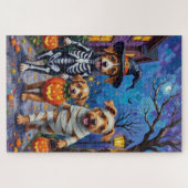 Chinook Hunde Trick-or-Treating Halloween-Kostüm Puzzle (Horizontal)