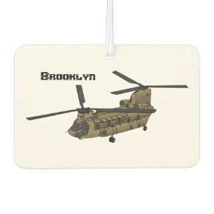 Chinook-Illustration für Militärhubschrauber Autolufterfrischer