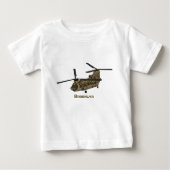 Chinook-Illustration für Militärhubschrauber Baby T-shirt (Vorderseite)