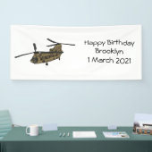 Chinook-Illustration für Militärhubschrauber Banner (Messe)