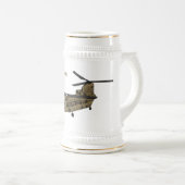 Chinook-Illustration für Militärhubschrauber Bierglas (VorderseiteRechts)