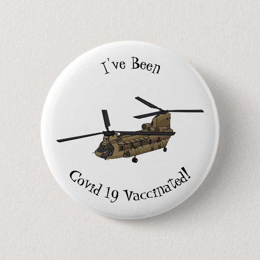 Chinook-Illustration für Militärhubschrauber Button (Vorderseite)