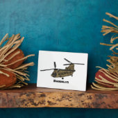 Chinook-Illustration für Militärhubschrauber Fotoplatte (Seite)