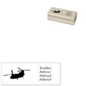 Chinook-Illustration für Militärhubschrauber Gummistempel (Stempel)