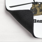 Chinook-Illustration für Militärhubschrauber Mousepad (Ecke)