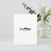 Chinook - King Lmon Logo (schwarz und weiß) Postkarte (Stehend Vorderseite)