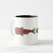 Chinook Lachs - Spawn Phase Zwei-Tone-Tasse Zweifarbige Tasse (Vorderseite Links)