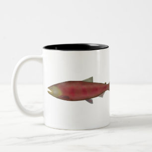 Chinook Lachs - Spawn Phase Zwei-Tone-Tasse Zweifarbige Tasse