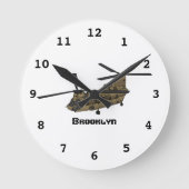 Chinook military helicopter illustration runde wanduhr (Vorderseite)