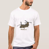 Chinook military helicopter illustration T-Shirt (Vorderseite)