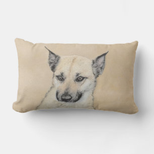 Chinook (Ohrspitze) Malerei - Original Hundkunst Lendenkissen