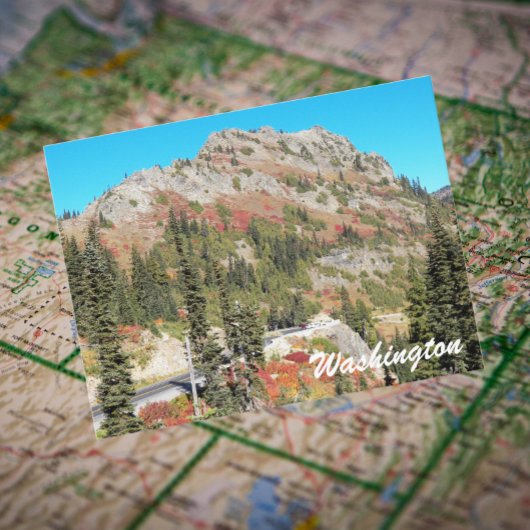 Chinook Pass, Washington Staat Travel Foto Postkarte