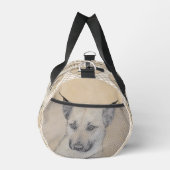 Chinook Puppy Pointed Ohren Zeichnen Haustier Hund Duffle Bag (Rechts)
