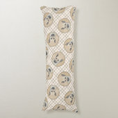 Chinook Puppy Pointed Ohren Zeichnen Haustier Hund Seitenschläferkissen (Vorderseite Vertikal)