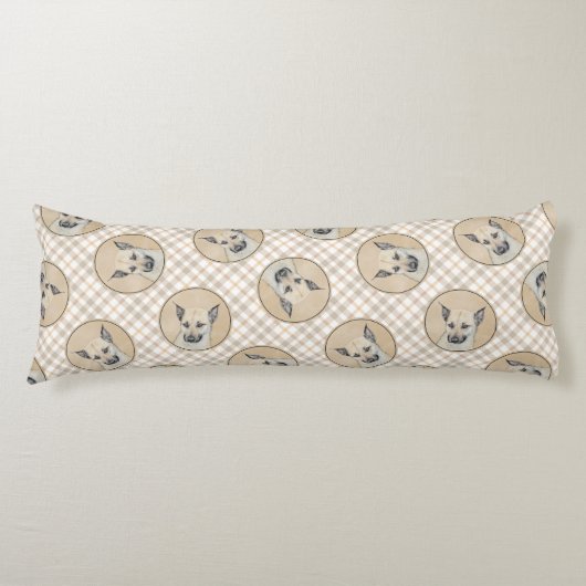 Chinook Puppy Pointed Ohren Zeichnen Haustier Hund Seitenschläferkissen (Vorderseite)