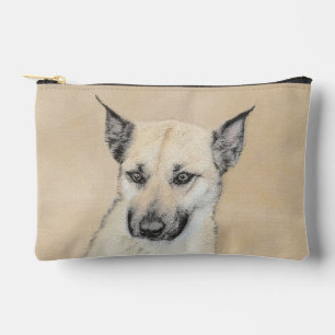 Chinook Puppy Pointed Ohren Zeichnen Haustier Hund Zubehörtasche