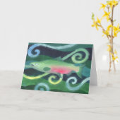 Chinook Salmon Karte (Gelbe Blume)