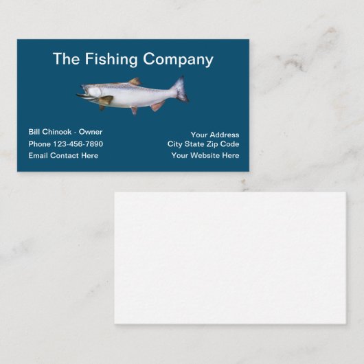 Chinook-Thema Visitenkarte (Vorne/Hinten)