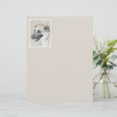 Chinook (Tropfohren) Gemälde - Original Hundkunst (Stehend Vorderseite)