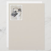 Chinook (Tropfohren) Gemälde - Original Hundkunst (Vorne/Hinten)