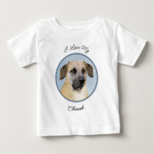 Chinook (Tropfohren) Gemälde - Original Hundkunst Baby T-shirt