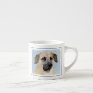 Chinook (Tropfohren) Gemälde - Original Hundkunst Espressotasse