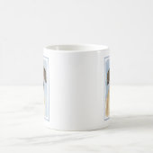 Chinook (Tropfohren) Gemälde - Original Hundkunst Kaffeetasse (Mittel)