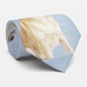 Chinook (Tropfohren) Gemälde - Original Hundkunst Krawatte (Gerollt)