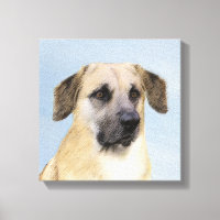 Chinook (Tropfohren) Gemälde - Original Hundkunst