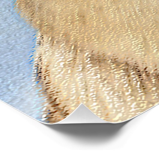 Chinook (Tropfohren) Gemälde - Original Hundkunst Poster (Ecke)