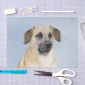 Chinook (Tropfohren) Gemälde - Original Hundkunst Seidenpapier (Handwerk)