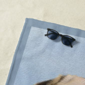 Chinook (Tropfohren) Gemälde - Original Hundkunst Strandtuch (Beispiel)