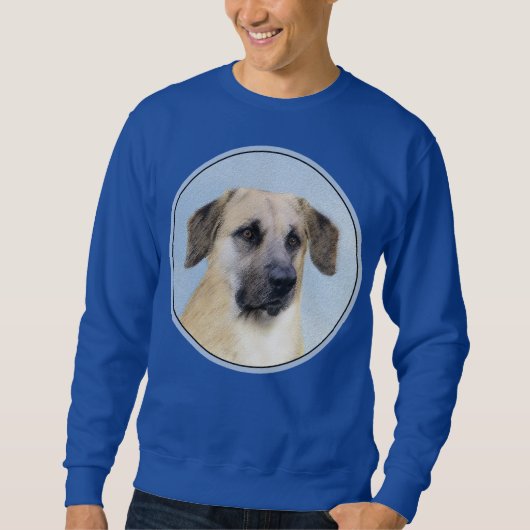 Chinook (Tropfohren) Gemälde - Original Hundkunst Sweatshirt (Vorderseite)