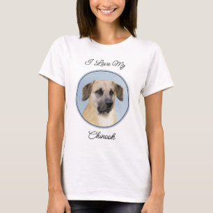 Chinook (Tropfohren) Gemälde - Original Hundkunst T-Shirt